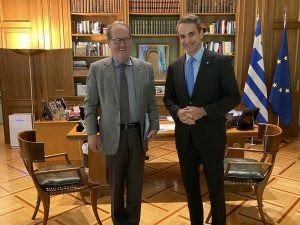 Θέματα στρατηγικής σημασίας για την Περιφέρεια Πελοποννήσου συζήτησε ο περιφερειάρχης Π. Νίκας με τον πρωθυπουργό Κυρ. Μητσοτάκη
