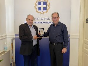 Ο περιφερειάρχης Πελοποννήσου Π. Νίκας είχε συνάντηση με τον βουλευτή Αρκαδίας Γ. Παπαηλιού