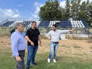 Η επιτροπή παρακολούθησης στα γήπεδα Βαλύρας και Αγίου Νικολάου Μπούκας