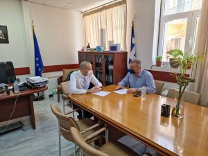 Αξονικός τομογράφος στο Νοσοκομείο Μολάων, επίσκεψη του αντιπεριφερειάρχη Υγείας και συνάντηση με τον διοικητή