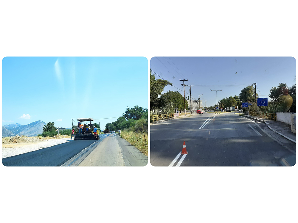 Με ταχείς ρυθμούς υλοποιούνται στη Λακωνία έργα συντήρησης και σήμανσης του οδικού δικτύου