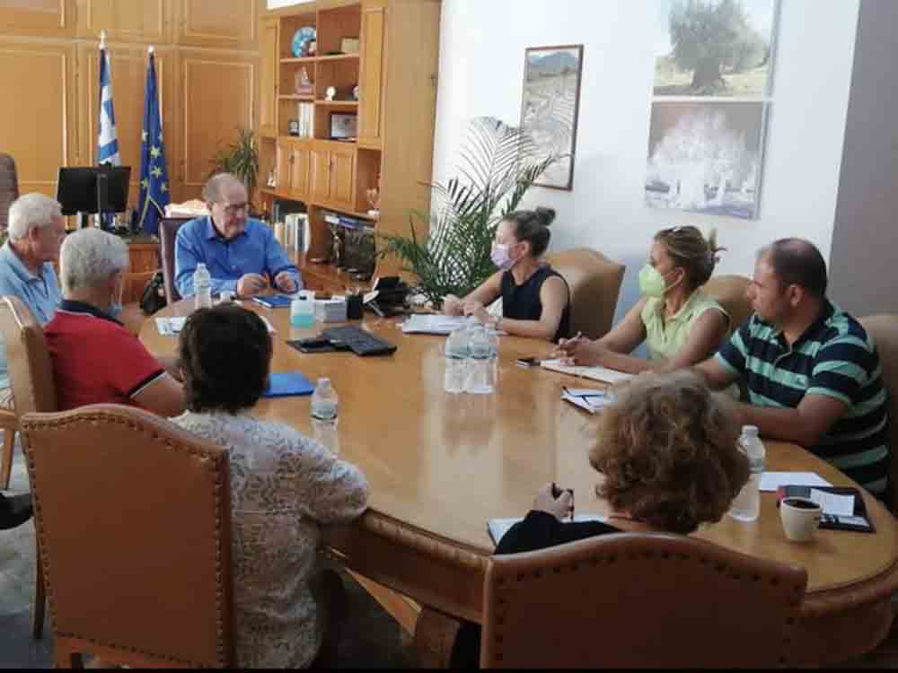 Συσκέψεις του περιφερειάρχη Πελοποννήσου Π. Νίκα στο διοικητήριο της Π.Ε. Μεσσηνίας