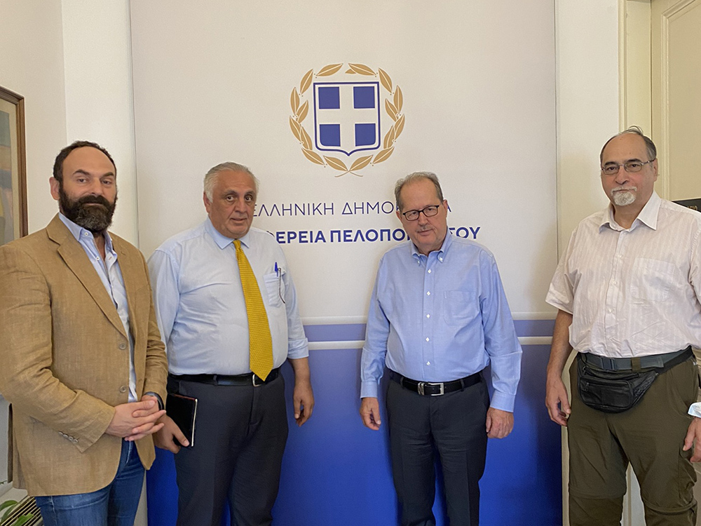 Συνάντηση του περιφερειάρχη Πελοποννήσου Π. Νίκα με την Εταιρία Ελλήνων Ευεργετών