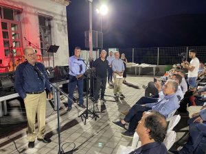 Ο περιφερειάρχης Πελοποννήσου Π. Νίκας στα εγκαίνια του Πολιτιστικού Κέντρου Καράτουλα Κυνουρίας