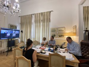 Σύσκεψη του περιφερειάρχη Πελοποννήσου Π. Νίκα με τη νομική υπηρεσία της Περιφέρειας