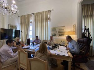 Συσκέψεις υπό τον περιφερειάρχη Πελοποννήσου Π. Νίκα για τη συμμετοχή της Περιφέρειας στη φετινή 86η ΔΕΘ και για πολιτιστικά θέματα