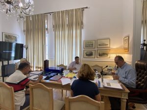 Τηλεδιάσκεψη για πολιτιστικά θέματα υπό τον περιφερειάρχη Πελοποννήσου Π. Νίκα
