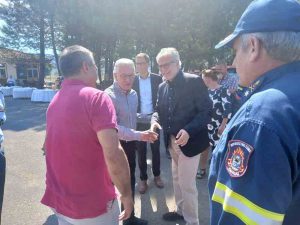 Υποδοχή των κλιμακίων Νορβηγών και Φινλανδών πυροσβεστών στην Τρίπολη