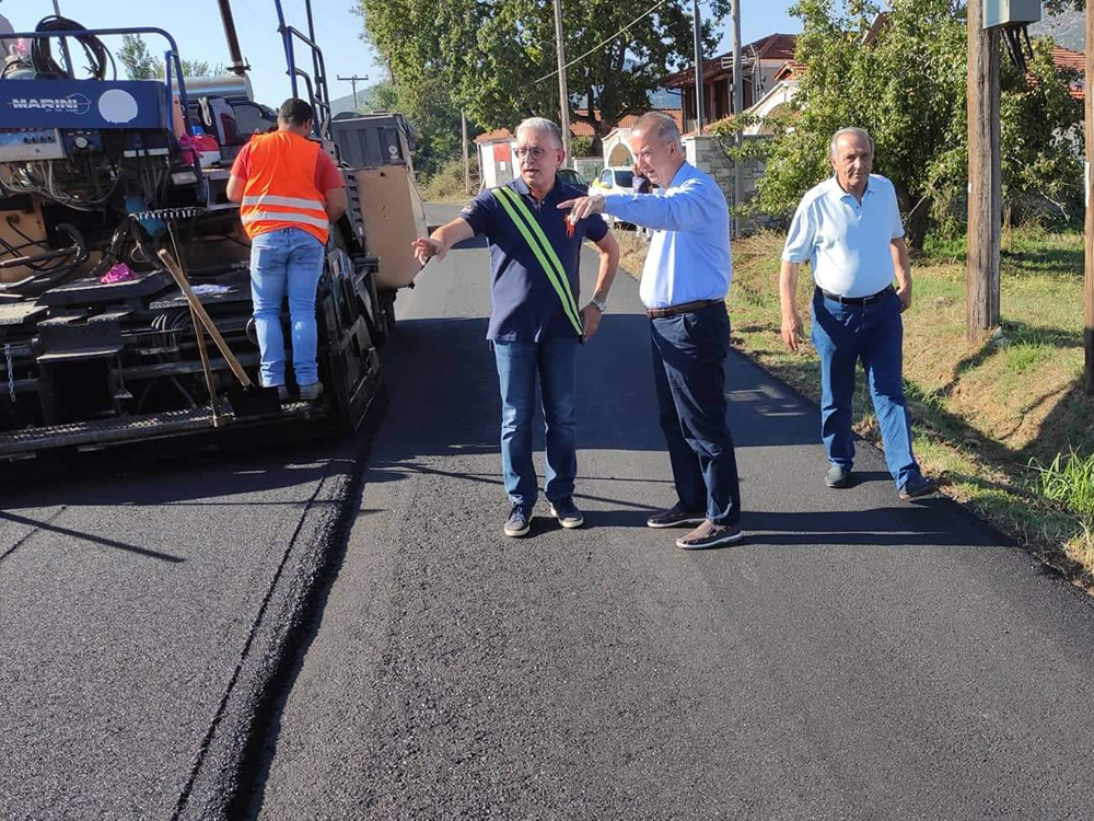 Αυτοψία στο έργο βελτίωσης της ασφάλειας στον δρόμο Τρίπολη - Αρτεμίσιο