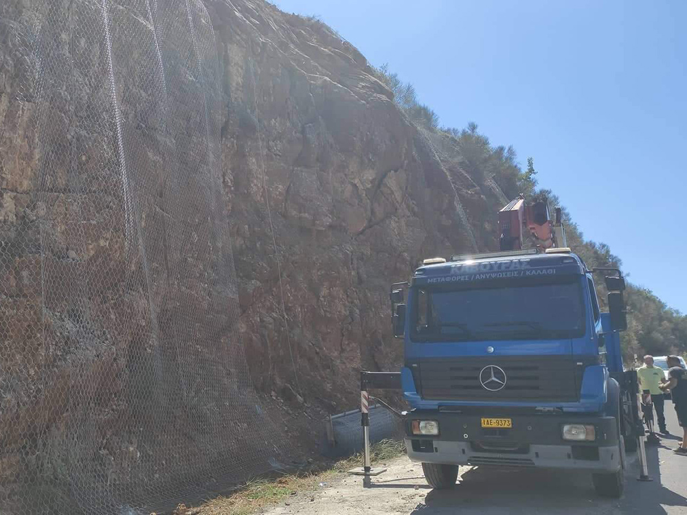 Αυτοψία σε έργα οδικής ασφάλειας στην περιοχή της Μανθυρέας