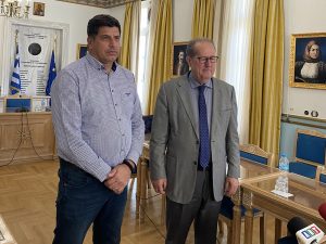 Συνάντηση του περιφερειάρχη Πελοποννήσου Π. Νίκα με τον πρόεδρο του Τεγεατικού Συνδέσμου