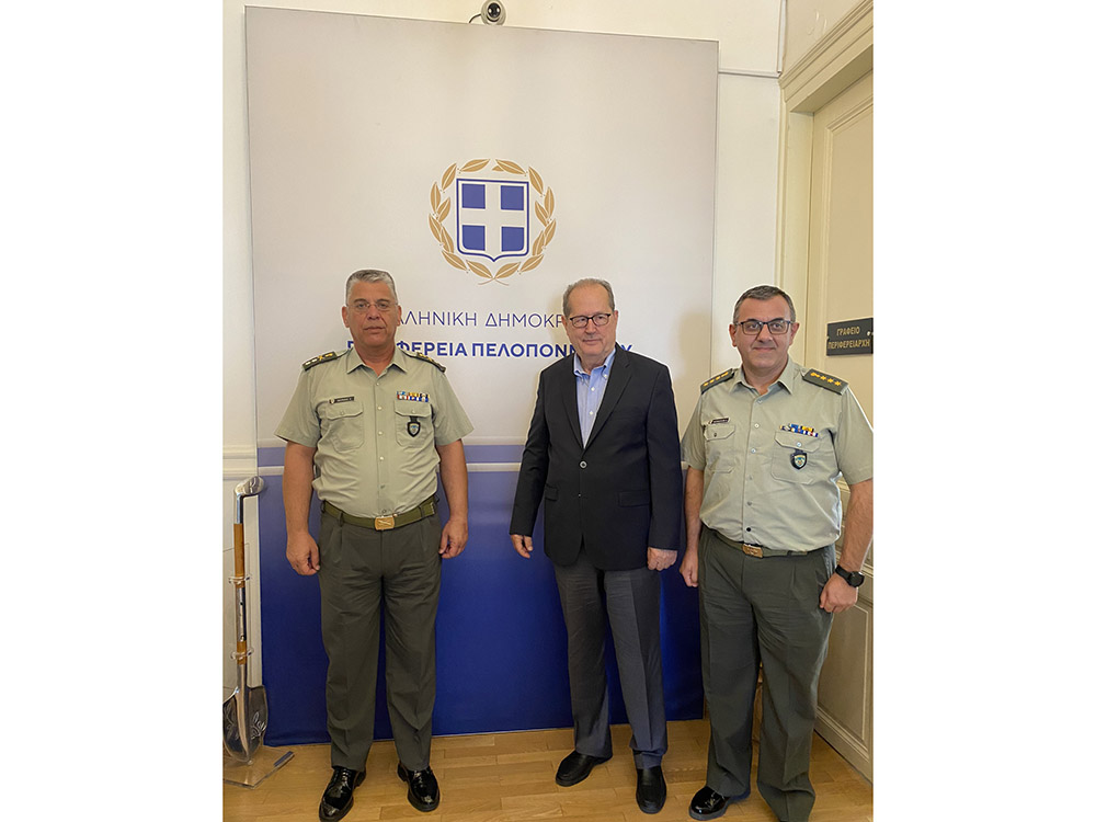 Συνεργασία της Περιφέρειας με την ΔΙΚΕ Πελοποννήσου, συνάντηση του περιφερειάρχη Π. Νίκα με τον διοικητή της IV Μεραρχίας Πεζικού
