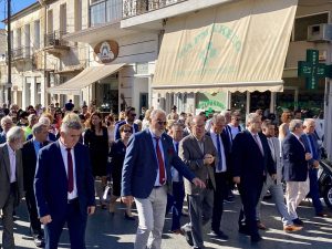 Στις εκδηλώσεις για την γιορτή του πολιούχου των Γαργαλιάνων Αγίου Διονυσίου Αρεοπαγίτου παρέστη ο περιφερειάρχης Πελοποννήσου Π. Νίκας