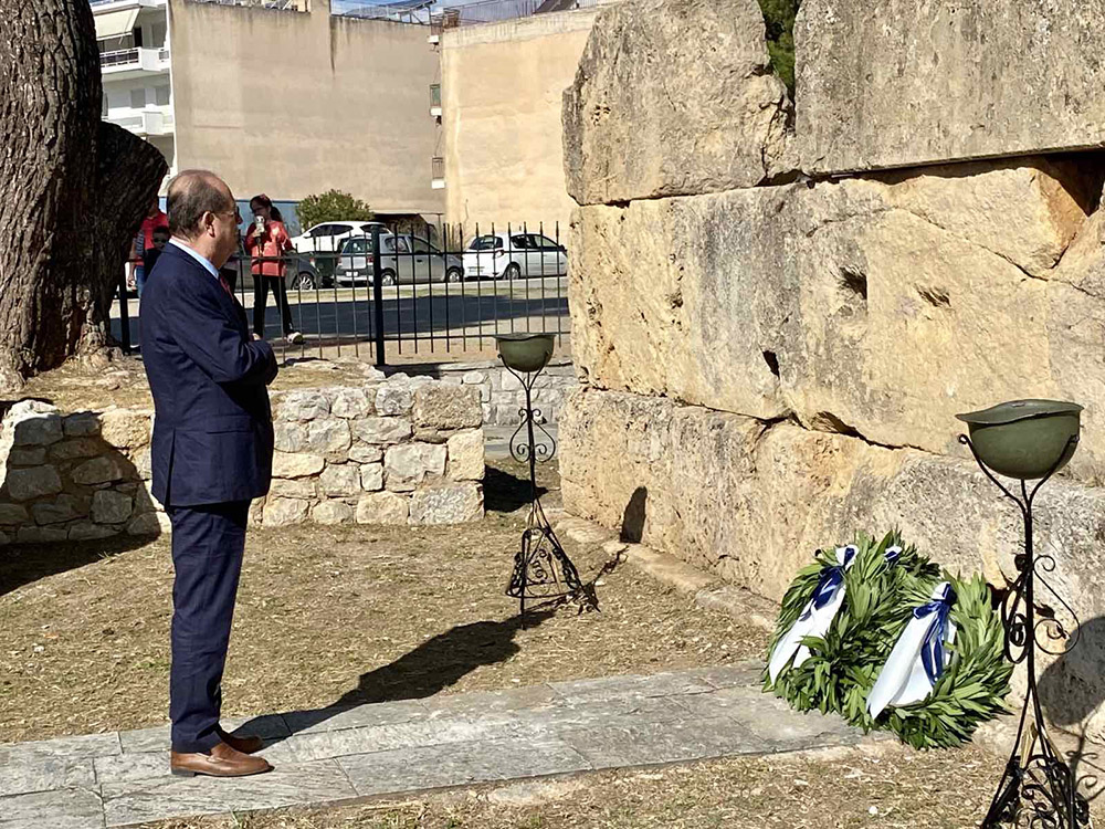 Στη Σπάρτη για τις εκδηλώσεις της εθνικής επετείου ο περιφερειάρχης Πελοποννήσου Π. Νίκας, συνάντηση στη συνέχεια στην Τρίπολη με την υπουργό Πολιτισμού