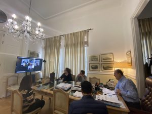 Σύσκεψη για τεχνικά ζητήματα υπό τον περιφερειάρχη Πελοποννήσου Π. Νίκα