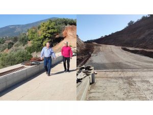 Με εντατικούς ρυθμούς προχωρά το έργο της παράκαμψης Δολιανών - Αυτοψία Λαμπρόπουλου - Σκαντζού