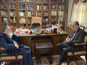 Στα γραφεία της Μητρόπολης Κορίνθου ο περιφερειάρχης Πελοποννήσου Π. Νίκας