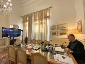 Ο περιφερειάρχης Πελοποννήσου Π. Νίκας στη συνεδρίαση της Ειδικής Μόνιμης Επιτροπής Περιφερειών του Ελληνικού Κοινοβουλίου