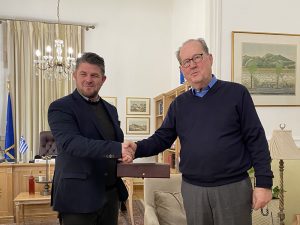Συνάντηση του περιφερειάρχη Πελοποννήσου Π. Νίκα με τον πρόεδρο του Σ.Κ. Γαργαλιάνων