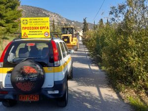 Εργασίες καθαρισμού του οδικού δικτύου από την Π.Ε. Αργολίδας