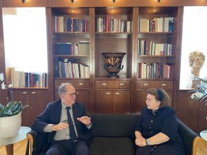 Συνάντηση του περιφερειάρχη Πελοποννήσου Π. Νίκα στη Αθήνα με την υπουργό Πολιτισμού Λ. Μενδώνη, σημαντικές ανακοινώσεις για Μονεμβασιά και άλλα έργα