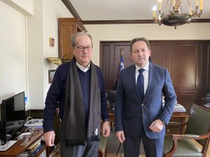 Απορρίμματα και δακοκτονία στη συνάντηση του περιφερειάρχη Πελοποννήσου Π. Νίκα με τον αν. υπουργό Εσωτερικών Στ. Πέτσα