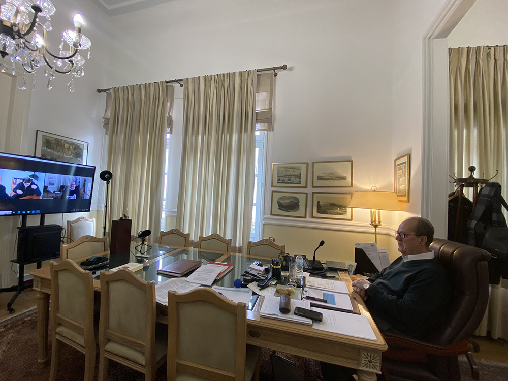 Σύσκεψη του περιφερειάρχη Πελοποννήσου Π. Νίκα για την κατάσταση στην Π.Ε. Κορινθίας