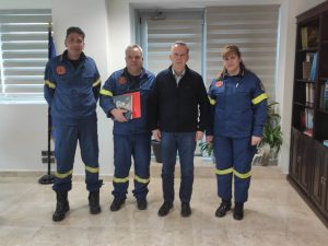 Συνάντηση του αντιπεριφερειάρχη Αρκαδίας με την νέα ηγεσία της Πυροσβεστικής στην Περιφερειακή Ενότητα