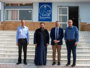 Ο αντιπεριφερειάρχης Υγείας και Πρόνοιας στο Ασυλο Ανιάτων της Μητρόπολης Μεσσηνίας