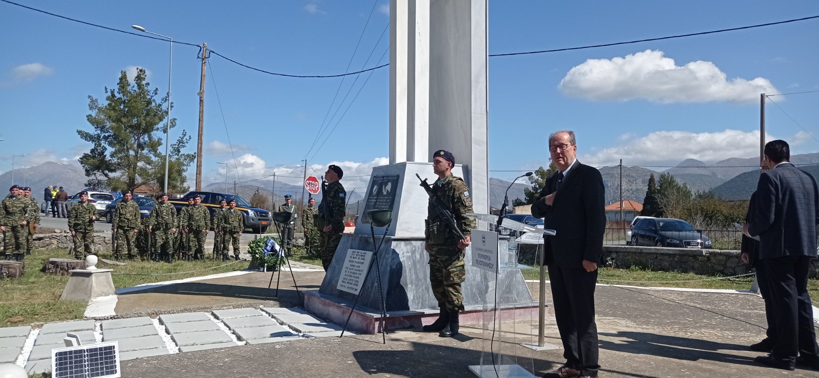 Εκδήλωση στο μνημείο της Γράνας, ολοκληρώθηκε η παρέμβαση της Περιφέρειας Πελοποννήσου σε μνημεία, ηρώα και προτομές στις 5 Π.Ε.
