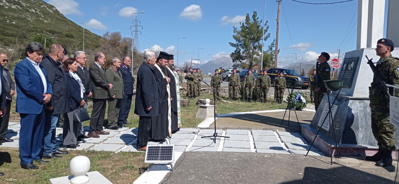 Εκδήλωση στο μνημείο της Γράνας, ολοκληρώθηκε η παρέμβαση της Περιφέρειας Πελοποννήσου σε μνημεία, ηρώα και προτομές στις 5 Π.Ε.