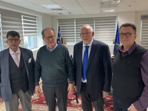 Ο περιφερειάρχης Πελοποννήσου Π. Νίκας συναντήθηκε με τη νέα διοίκηση του Κ.Υ. Καλαμάτας