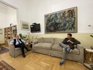 Στήριξη της Περιφέρειας Πελοποννήσου στο Φεστιβάλ Μελιτζάzz, συνάντηση του περιφερειάρχη Π. Νίκα με τον δήμαρχο Νότιας Κυνουρίας