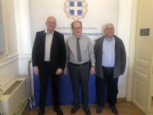Συνάντηση του περιφερειάρχη Πελοποννήσου Π. Νίκα με στελέχη μεγάλης χονδρεμπορικής εταιρείας, νέα καταστήματα σε Τρίπολη και Καλαμάτα