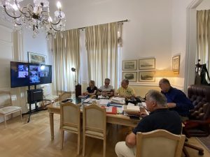 Σύσκεψη του περιφερειάρχη Πελοποννήσου Π. Νίκα με τους χωρικούς αντιπεριφερειάρχες
