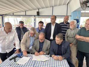Υπέγραψε ο περιφερειάρχης Πελοποννήσου Π. Νίκας την σύμβαση για την αντικατάσταση της γέφυρας στον Ερασίνο