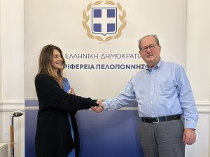 Συνάντηση του περιφερειάρχη Πελοποννήσου Π. Νίκα με υποψήφια βουλευτή