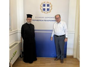 Συνάντηση του περιφερειάρχη Πελοποννήσου Π. Νίκα με τον πρόεδρο του ΙΣΚΕ