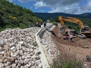 Σε εξέλιξη η εργολαβία της Περιφέρειας στην επαρχιακή οδό Ξυλόκαστρο – Τρίκαλα – Καρυά