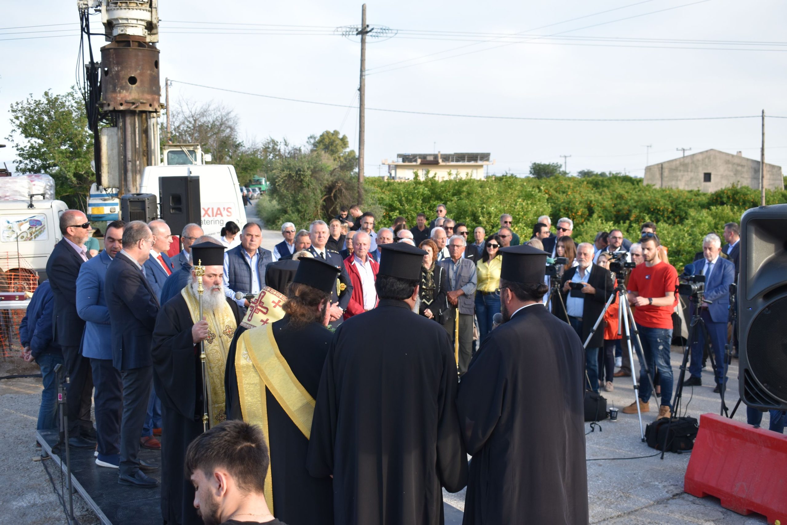 Θεμελιώθηκε η νέα γέφυρα του Ευρώτα στη Σκάλα από τον περιφερειάρχη Πελοποννήσου Π. Νίκα