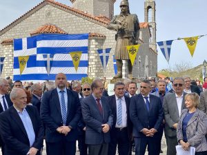 Στις εκδηλώσεις για τη μάχη στο Βαλτέτσι παρέστη ο περιφερειάρχης Πελοποννήσου Π. Νίκας