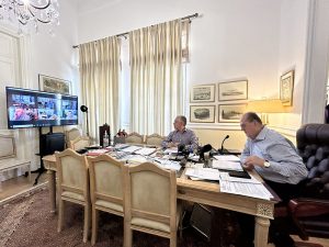 Σύσκεψη του περιφερειάρχη Πελοποννήσου Π. Νίκα με τους χωρικούς αντιπεριφερειάρχες