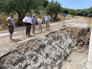 Αυτοψία σε οδικό έργο στο Σιδηρόκαστρο Τριφυλίας