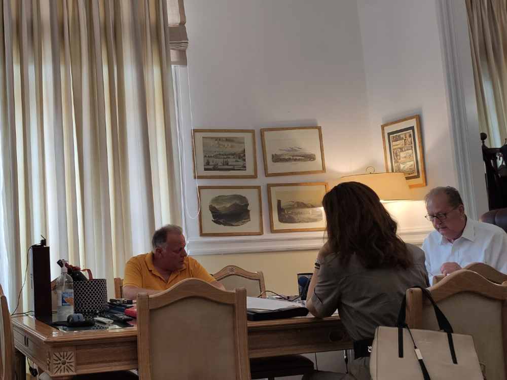 Σύσκεψη υπό τον περιφερειάρχη Πελοποννήσου Π. Νίκα στην Τρίπολη, με αντικείμενο τα υδατοδρόμια