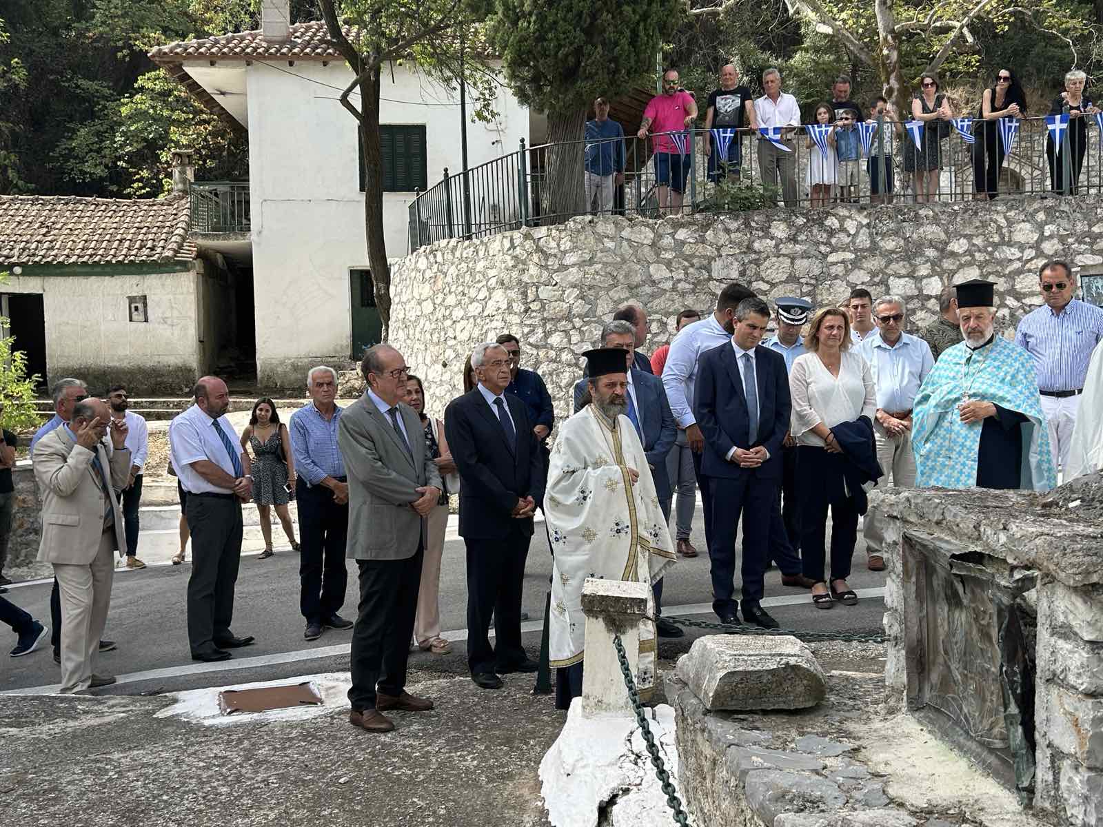 Ο περιφερειάρχης Πελοποννήσου Π. Νίκας στην εκδήλωση για την επέτειο της μάχης στα Δερβενάκια