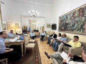 Προετοιμασία ενημερωτικών εκδηλώσεων από την Περιφέρεια Πελοποννήσου για την καινοτομία στις επιχειρήσεις, σύσκεψη υπό τον περιφερειάρχη Π. Νίκα