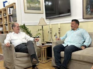 Συνάντηση του περιφερειάρχη Πελοποννήσου Π. Νίκα με τον ολυμπιονίκη Π. Δήμα