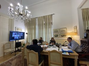 Σύσκεψη του περιφερειάρχη Πελοποννήσου Π. Νίκα με τους διευθυντές ΔΑΟΚ για τις ζημιές στην παραγωγή από τις ακραίες καιρικές συνθήκες