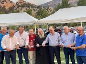 Εγκαινιάστηκε από τον περιφερειάρχη Πελοποννήσου Π. Νίκα το γήπεδο της ΕΠΣ Αρκαδίας που κατασκεύασε η Περιφέρεια στη Νεστάνη