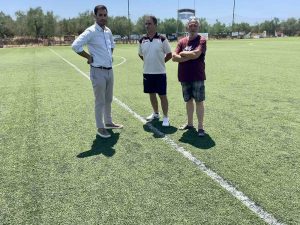 Αυτοψία στις εργασίες ανάπλασης και βελτίωσης στο γήπεδο της Σπερχογείας